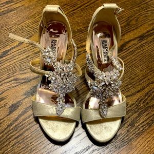 Badgley Mischka open toe heels